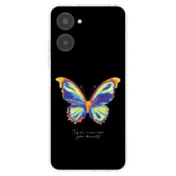 Picasee Realme 10 4G Hülle - Transparentes Silikon - Diamanty Black