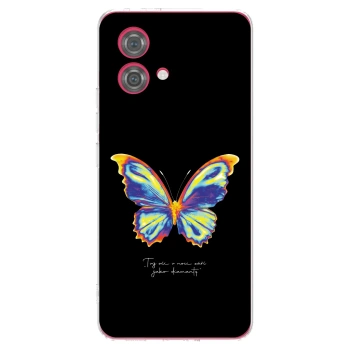 Picasee Motorola Moto G84 5G Hülle - Transparentes Silikon - Diamanty Black
