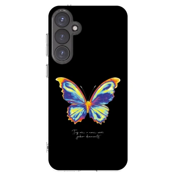 Picasee Samsung Galaxy S23 FE S711B Hülle - Transparentes Silikon - Diamanty Black