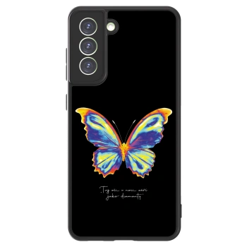 Picasee ULTIMATE CASE PowerShare für Samsung Galaxy S21 FE 5G - Diamanty Black