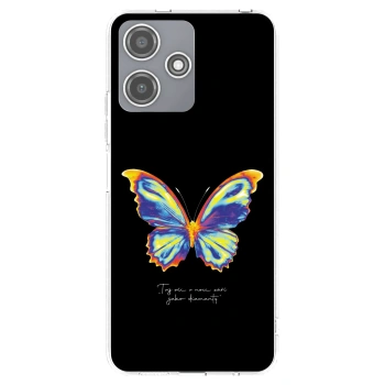 Picasee Xiaomi Redmi 12 5G Hülle - Transparentes Silikon - Diamanty Black