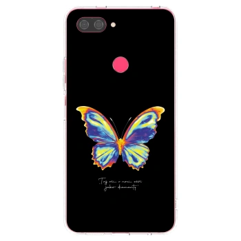 Picasee Xiaomi Mi 8 Lite Hülle - Transparentes Silikon - Diamanty Black