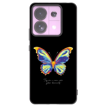 Picasee Xiaomi Redmi Note 13 Pro 5G Hülle - Schwarzes Silikon - Diamanty Black