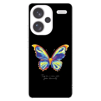 Picasee Xiaomi Redmi Note 13 Pro+ 5G Hülle - Transparentes Silikon - Diamanty Black