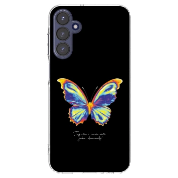 Picasee Samsung Galaxy A15 A155F 4G Hülle - Transparentes Silikon - Diamanty Black