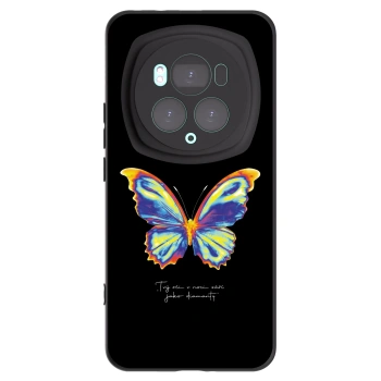 Picasee Honor Magic6 Pro Hülle - Schwarzes Silikon - Diamanty Black