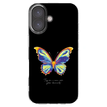 Picasee Apple iPhone 16 Hülle - Transparentes Silikon - Diamanty Black