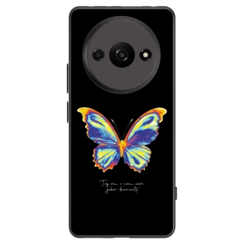 Picasee Xiaomi Redmi A3 Hülle - Schwarzes Silikon - Diamanty Black