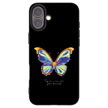Picasee Apple iPhone 16 Plus Hülle - Schwarzes Silikon - Diamanty Black