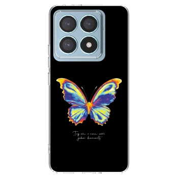 Picasee Xiaomi 14T Pro Hülle - Transparentes Silikon - Diamanty Black