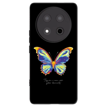 Picasee Honor Magic7 Lite 5G Hülle - Schwarzes Silikon - Diamanty Black