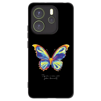 Picasee Xiaomi Redmi Note 14 4G Hülle - Schwarzes Silikon - Diamanty Black