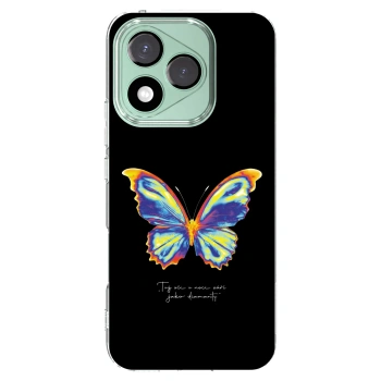 Picasee Honor 400 Lite 5G Hülle - Transparentes Silikon - Diamanty Black