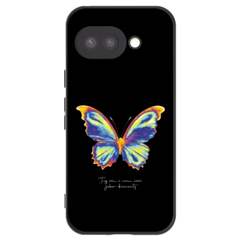 Picasee Google Pixel 9a Hülle - Schwarzes Silikon - Diamanty Black