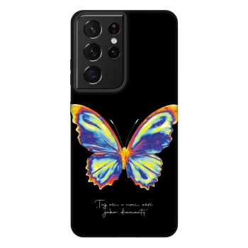 Picasee Fashion Case für Samsung Galaxy S21 Ultra 5G G998B - Diamanty Black