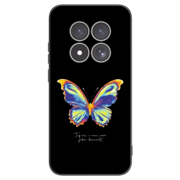 Picasee Xiaomi Redmi Note 15 Pro 4G Hülle - Schwarzes Silikon - Diamanty Black
