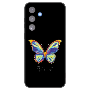 Picasee Samsung Galaxy S25 FE 5G Hülle - Schwarzes Silikon - Diamanty Black