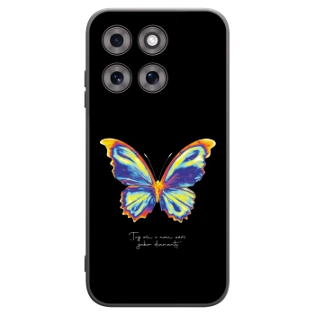 Picasee Motorola Moto G77 Hülle - Schwarzes Silikon - Diamanty Black