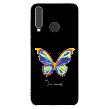Picasee Honor 20 Lite Hülle - Transparentes Silikon - Diamanty Black