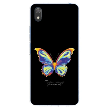 Picasee Xiaomi Redmi 7A Hülle - Transparentes Silikon - Diamanty Black