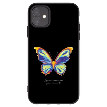 Picasee Apple iPhone 11 Hülle - Schwarzes Silikon - Diamanty Black