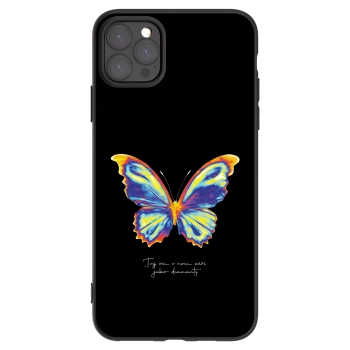 Picasee Apple iPhone 11 Pro Max Hülle - Schwarzes Silikon - Diamanty Black