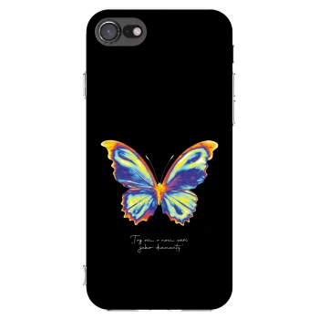 Picasee Apple iPhone 8 Hülle - Transparentes Silikon - Diamanty Black