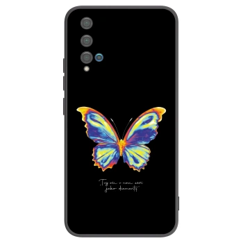 Picasee Huawei Nova 5T Hülle - Schwarzes Silikon - Diamanty Black