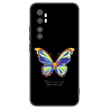 Picasee Xiaomi Mi Note 10 Lite Hülle - Schwarzes Silikon - Diamanty Black