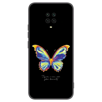 Picasee Xiaomi Redmi Note 9S Hülle - Schwarzes Silikon - Diamanty Black
