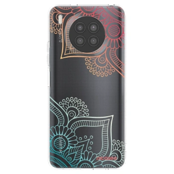 Picasee Huawei Nova 8i Hülle - Transparentes Silikon - Blumenmuster