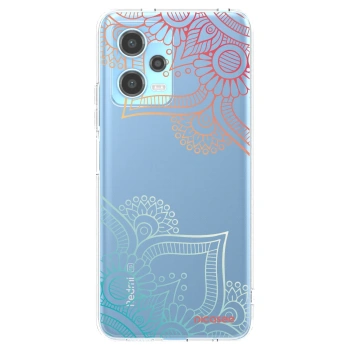 Picasee Xiaomi Redmi Note 12 5G Hülle - Transparentes Silikon - Blumenmuster