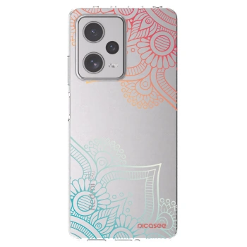 Picasee Xiaomi Redmi Note 12 Pro+ 5G Hülle - Transparentes Silikon - Blumenmuster