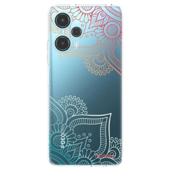 Picasee Xiaomi Poco F5 Hülle - Transparentes Silikon - Blumenmuster