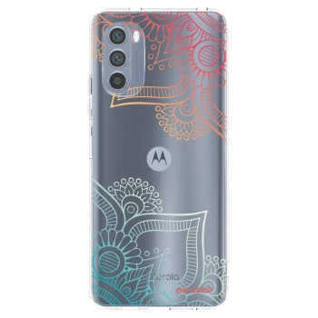 Picasee Motorola Moto G62 Hülle - Transparentes Silikon - Blumenmuster