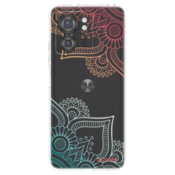 Picasee Motorola Edge 40 Hülle - Transparentes Silikon - Blumenmuster