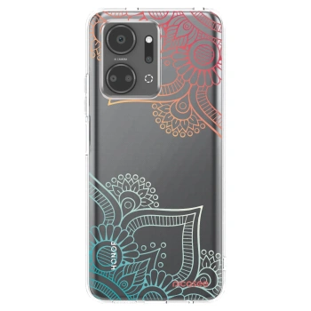 Picasee Honor X7a Hülle - Transparentes Silikon - Blumenmuster