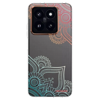 Picasee Xiaomi 14 Pro Hülle - Transparentes Silikon - Blumenmuster