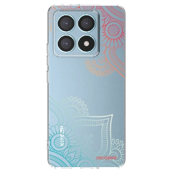 Picasee Xiaomi 14T Pro Hülle - Transparentes Silikon - Blumenmuster