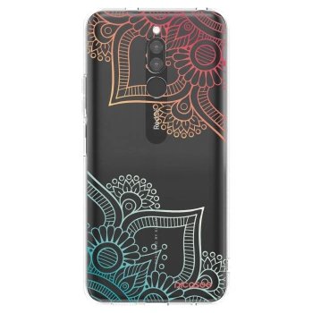 Picasee Xiaomi Redmi 8 Hülle - Transparentes Silikon - Blumenmuster
