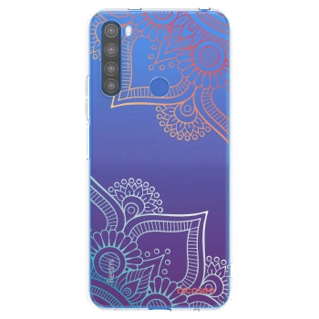 Picasee Xiaomi Redmi Note 8T Hülle - Transparentes Silikon - Blumenmuster