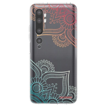 Picasee Xiaomi Mi Note 10 (Pro) Hülle - Transparentes Silikon - Blumenmuster