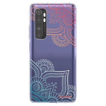 Picasee Xiaomi Mi Note 10 Lite Hülle - Transparentes Silikon - Blumenmuster