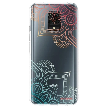 Picasee Xiaomi Redmi Note 9S Hülle - Transparentes Silikon - Blumenmuster