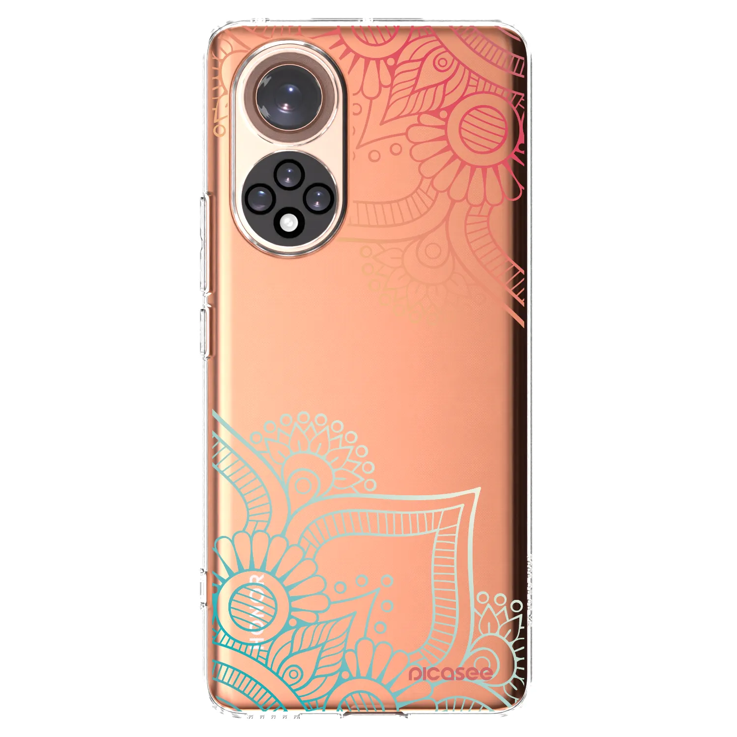 Picasee Honor 50 5G Hülle - Transparentes Silikon - Blumenmuster