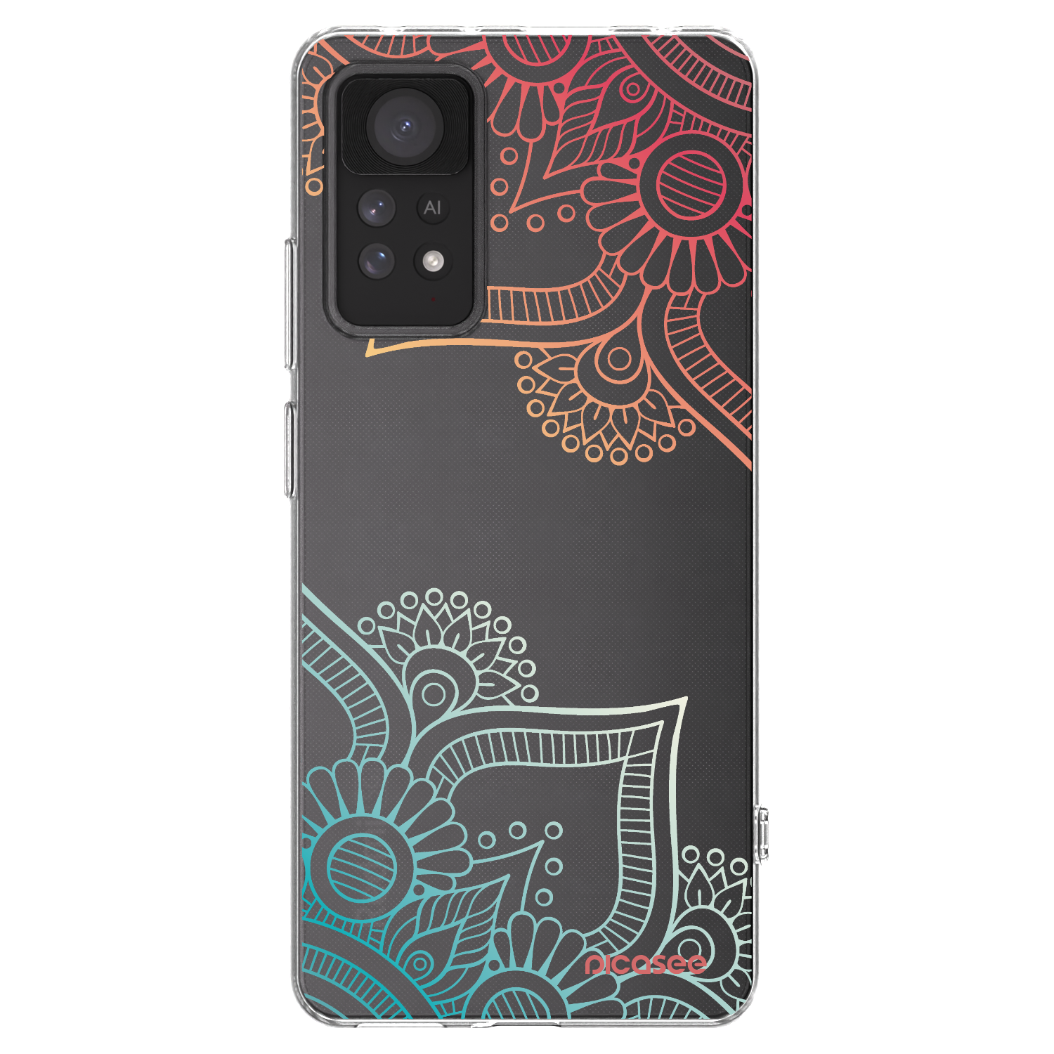 Picasee Xiaomi Redmi Note 11 Pro 5G Hülle - Transparentes Silikon - Blumenmuster