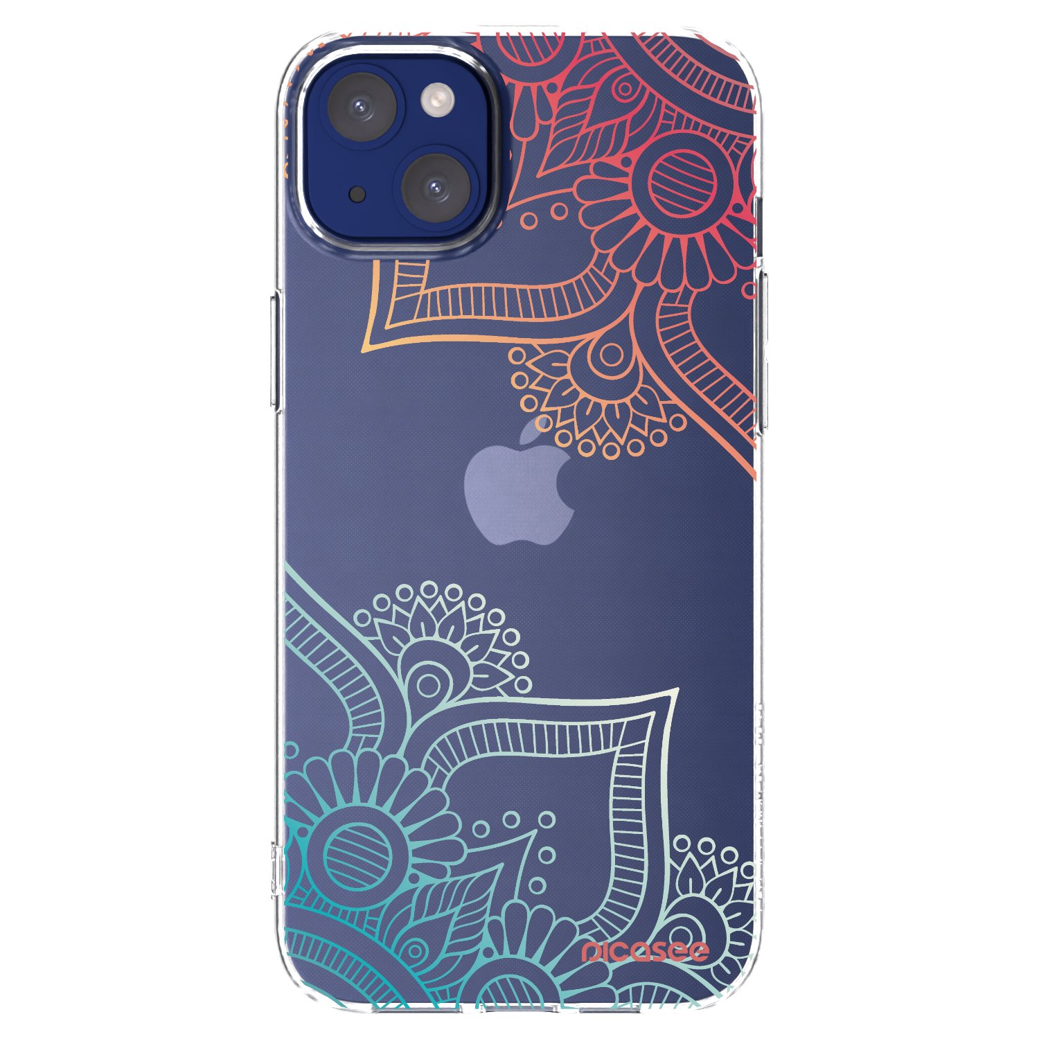 Picasee Apple iPhone 14 Plus Hülle - Transparentes Silikon - Blumenmuster
