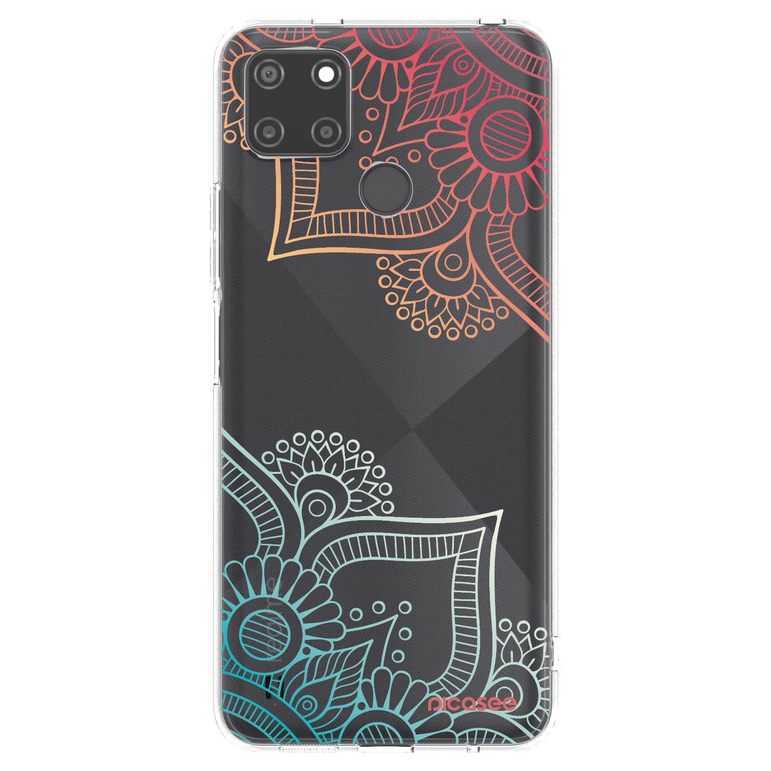 Picasee Realme C21Y Hülle - Transparentes Silikon - Blumenmuster