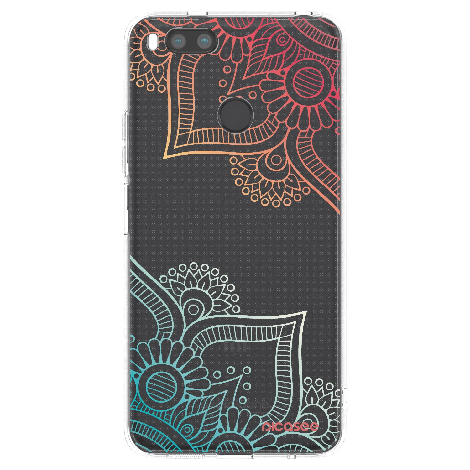 Picasee Xiaomi Redmi A1 Hülle - Transparentes Silikon - Blumenmuster