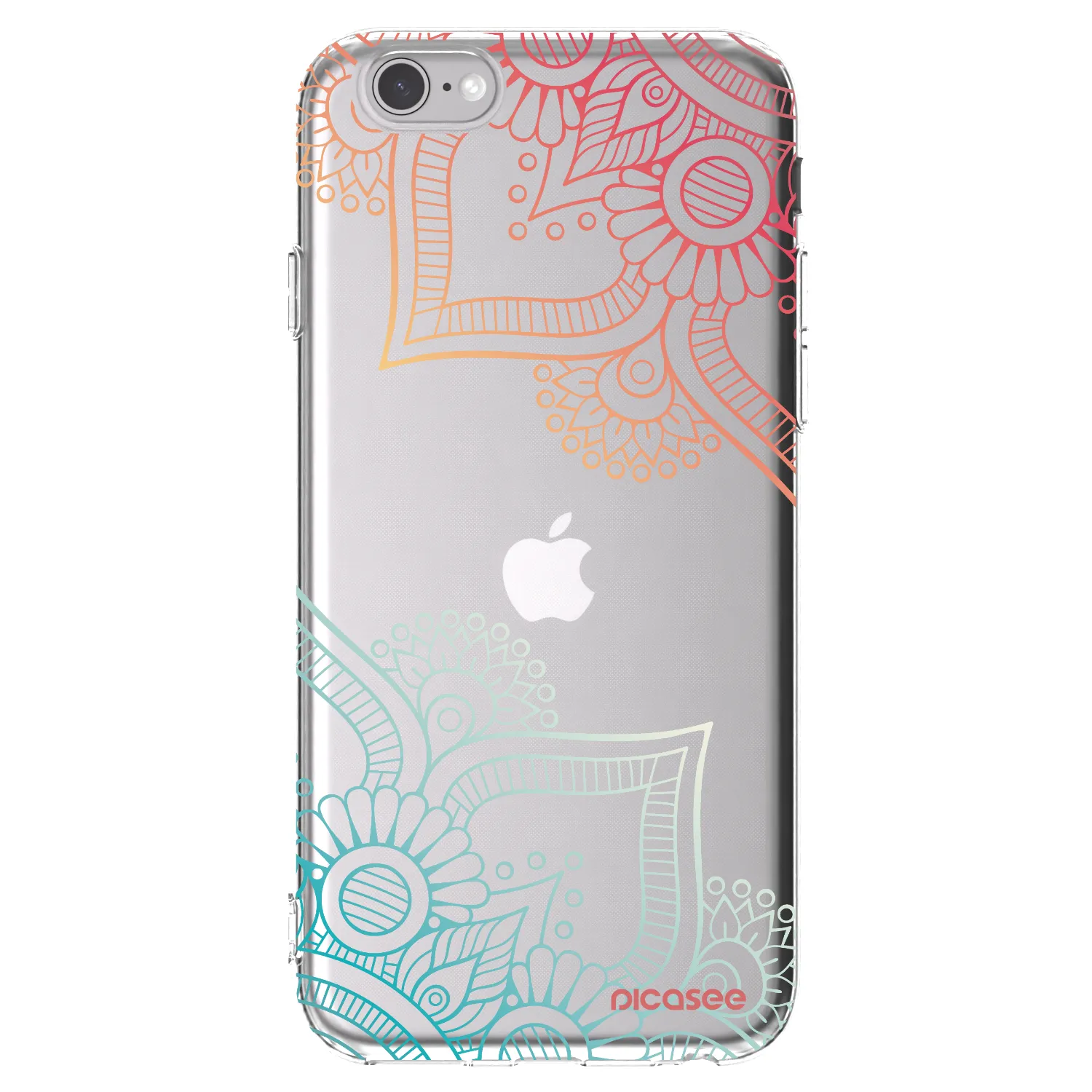 Picasee Apple iPhone 6/6S Hülle - Transparentes Silikon - Blumenmuster